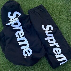 Supreme Hoodie And Sweats Set